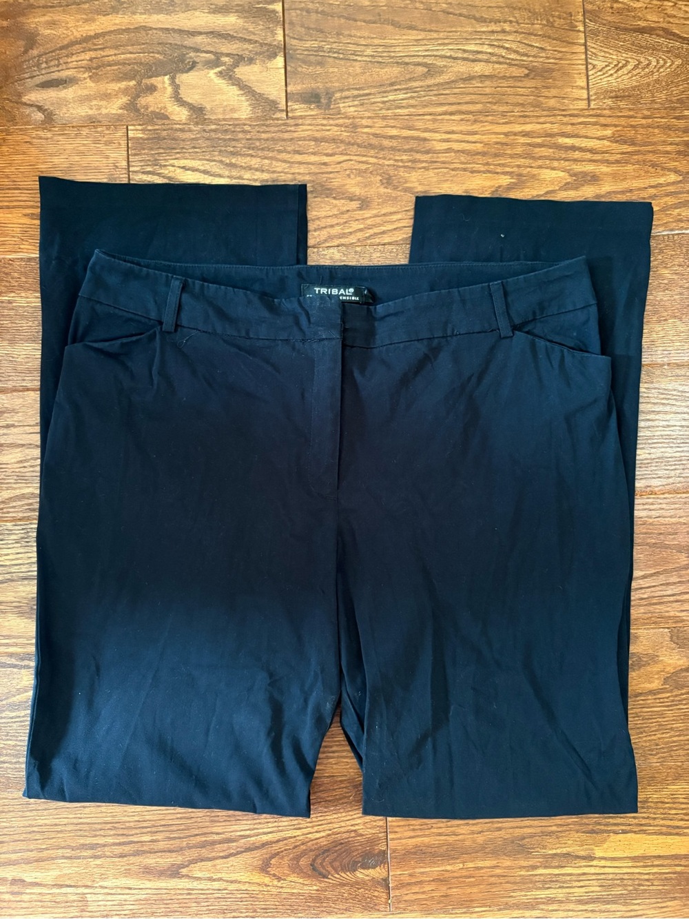 Tribal Black Women's Straight Leg Pants